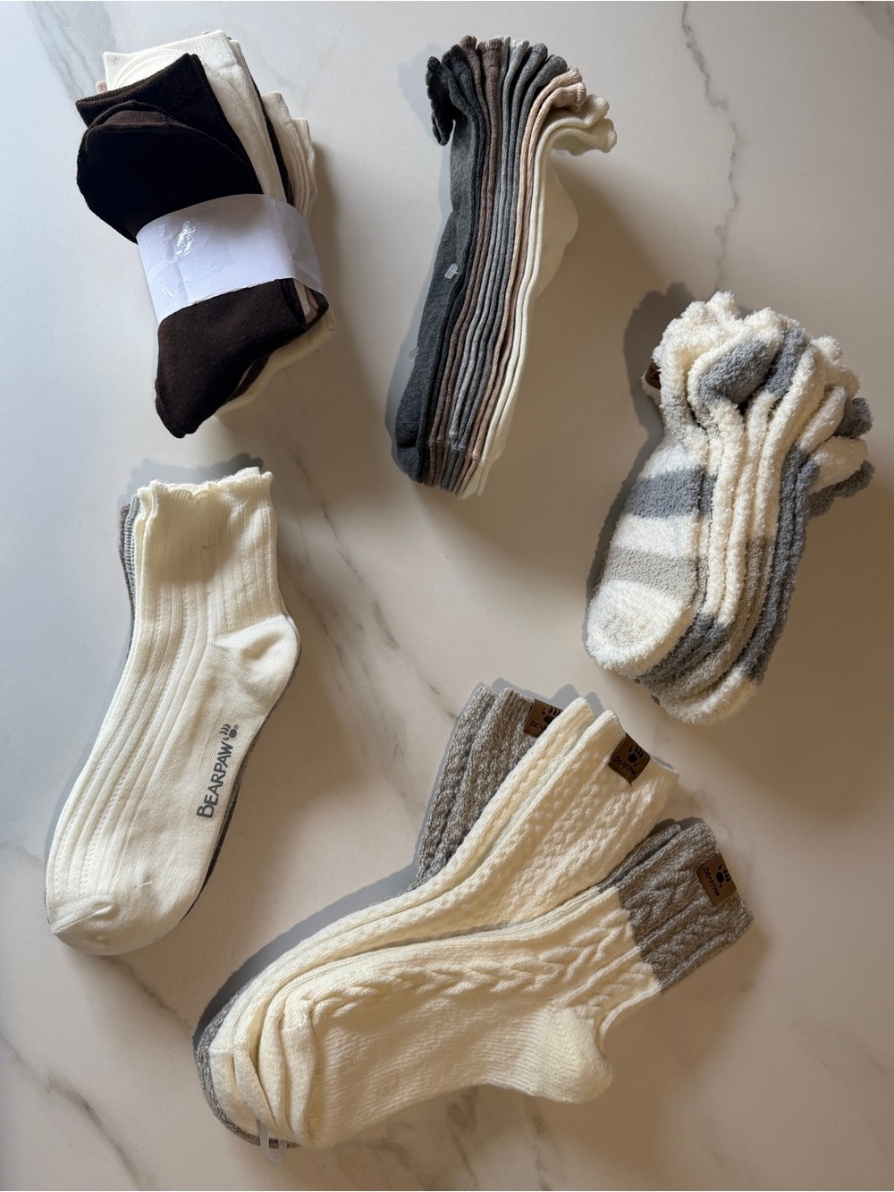 BearPaw  Sock bundle, assorted different styles and colors